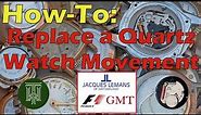 How To Replace a Quartz Watch Movement - Watch Repair / Step-by-Step Instruction