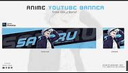 Youtube Anime Banner Template İn Photoshop | Free Download [2022]