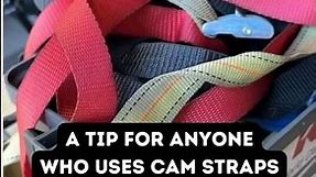Trick for organizing tie-down camp straps #nrsstraps #camstraps #camptie-downs #tie-downstraps