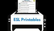 ESL Printables | Free Printable Resources For Teaching English | Games4esl