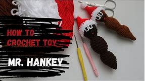 How to crochet Mr. Hankey - brown crochet toy, tutorial