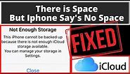 iPhone Backup Failed for Not Enough Space in iCloud | How to Fix