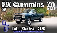 First Gen 12v Cummins Stick Shift For Sale: 1993 Dodge Ram 250 4x4 5-speed With Only 22k Miles