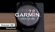Garmin Support | Forerunner® 265 Series | Getting Started