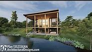Virtual Walkthrough Tour! Modern Lake House Plan 135233GRA - Architectural Designs