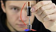 How to Make Simple Electric Motor from Battery in 1 minute