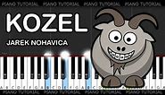 Jaromír Nohavica - Kozel (piano tutorial / jak hrát)
