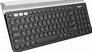 Logitech K780 Multi-Device Wireless Keyboard for Computer, Phone and Tablet – FLOW Cross-Computer Control Compatible - Speckles, White