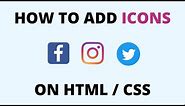 How to Add Icons on HTML Website? | Styling Icons with CSS | Flaticon & Font Awesome Icons 2021