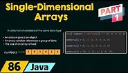 Single-Dimensional Arrays in Java (Part 1)