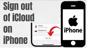 How to Sign out of iCloud on your iPhone