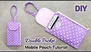 EASY METHOD !!! Mobile bag cutting and stitching | Mobile pouch making at home | DIY Cell Phone Bag