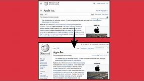 Go Back to Old Wikipedia UI without creating a Wikipedia Account