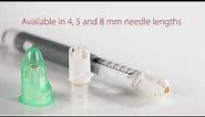 How to use the Cardinal Health™ Monoject™ Safety Pen Needle