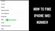 How to Find Apple iPhone or iPad IMEI Number