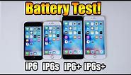 Battery Test! iPhone 6s vs iPhone 6s Plus vs iPhone 6 vs iPhone 6 Plus