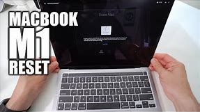 How to Factory Reset Apple Silicon MacBook Pro M1 & Air M1 ║OS Big Sur