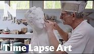 See a sculptor recreate Antonio Canova’s “Venus” step-by-step, from clay to marble | Time Lapse Art