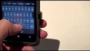 Windows Phone 7: Keyboard & Typing