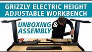 Grizzly Electric Height Adjustable Workbench: Unboxing & Assembly