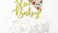 Slice Slice Baby Cake Topper, Pizza Baby Shower Cake Topper, Pizza Theme Birthday Party Decoration, Pizza Party Supplies