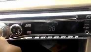 JVC car stereo Clock settings | Time settings In Car Clock