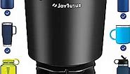 JOYTUTUS Upgraded Car Cup Holder Expander with Offset Base, Fit for YETI, Hydro Flask, Large Cup Holder Expander for Car Hold 18-40 oz Bottles and Mugs, Other Bottles in 3.4-3.8 inch