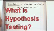 Intro to Hypothesis Testing in Statistics - Hypothesis Testing Statistics Problems & Examples