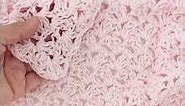 Pink Crochet Baby Blanket Gracy