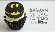 How to Make an Easy Batman Cupcake Topper | MyRecipes