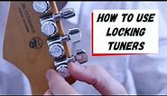 Guide to using locking tuners for guitar. SIMPLE.