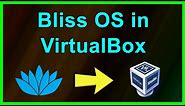 How to download install and run Bliss OS on VirtualBox - Step by step (2021)