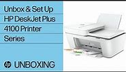 First time set up for the HP DeskJet Plus 4100 Printer Series | HP Support