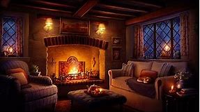 Cozy Country Cottage Ambience with Rain and Fireplace Sounds for Sleeping, Reading, & Relaxation