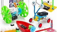 6 Set STEM Kits, DC Motor Electronic Robotic for Kids Age 8-12, STEM Projects, DIY Science Experiments Circuit Building Kits, Electric Robot Toy, Gift for 8 9 10 11 12 Year Old Boys and Girls