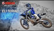 Eli Tomac talks about his first ride with Star Racing Yamaha