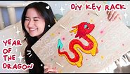 Year Of The Dragon Painted Key Rack | Chinese Lunar New Year DIY