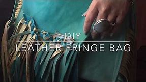 DIY Leather Fringe Bag