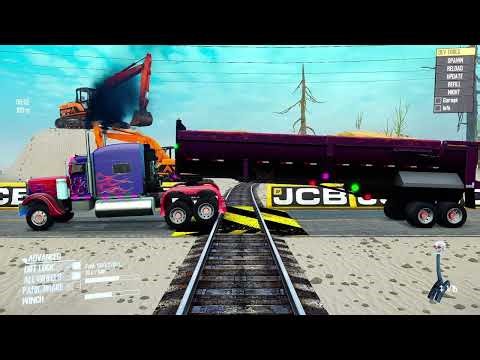 Spintires: Mudrunner | Red Truck Pipe Trailer Mud Wrestling Match Day196