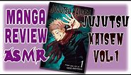 Manga ASMR #2 - Jujutsu Kaisen Vol. 1 | Softly Spoken, book page flipping, tapping sounds