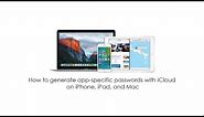 iCloud Tutorial - How to generate app specific password with iCloud on iPhone, iPad, and Mac