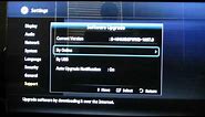 How to do a software update on the Samsung Blu-ray Player