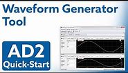 Analog Discovery 2 Quick-Start: Video 5 - Waveform Generator Tool