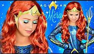 Aquaman MERA Halloween Makeup and Costume Tutorial