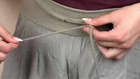 How to Tie Pants Strings