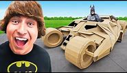 I Built The Batmobile Only Using Cardboard!