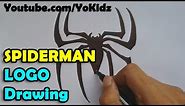 HOW TO DRAW SPIDERMAN LOGO