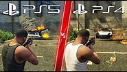 GTA 5 Next Gen Remastered PS5 VS PS4 - Direct Comparison! Attention to Detail & Graphics! ULTRA 4K