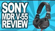 Sony MDR-V55 DJ Headphones Review & Unboxing! Comparison with previous model!