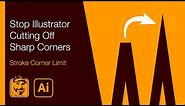 Stop Illustrator Cutting Off Sharp Corners (Stroke Corner Limit)